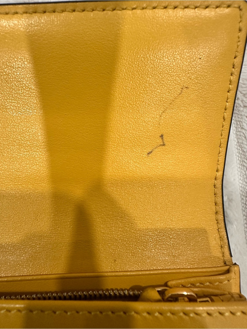 Fendi Roma Yellow Leather Continental Wallet - Picture 4 of 13